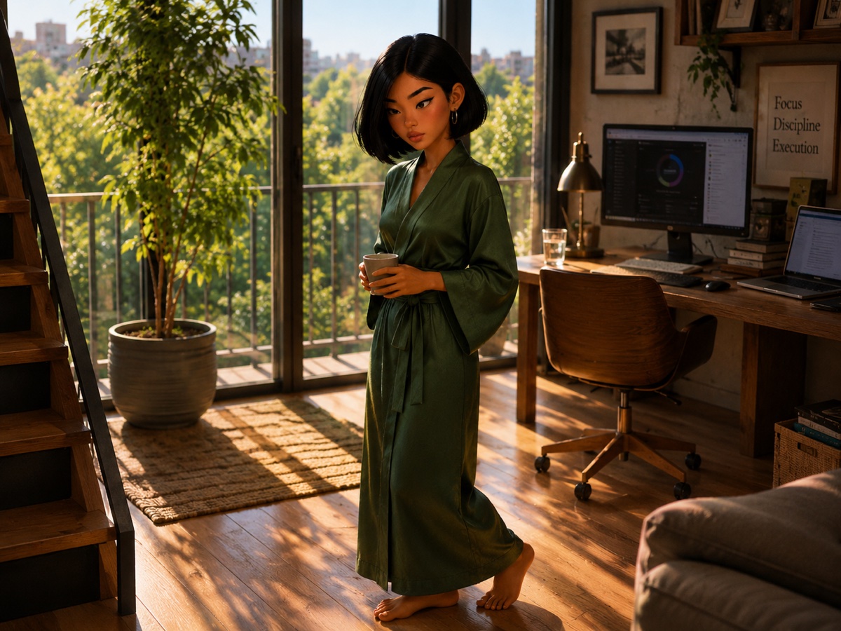 Vera in her studio